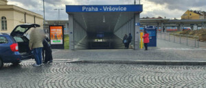 Podchod na nádraží v Praze Vršovicích
