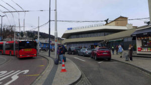 Příchod na nádraží Bratilsava hlavna stanice