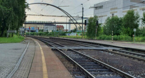 Nádraží Ostrava střed, přístup na ostrovní nástupiště