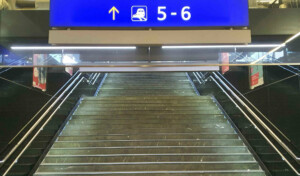 Přístup na 5. a 6. nástupiště na vídeňském hlavním nádraží