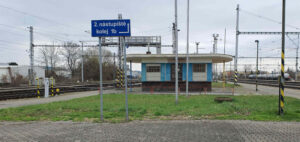 Nádraží v Hulíně: 2. nástupiště, kolej 1b
