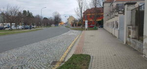 Zastávky autobusů u místního nádraží v Prostějově