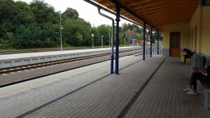 1.nástupiště na nádraží v Chrudimi