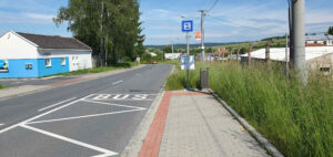 Zastávky autobusů u nádraží Slavičín