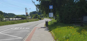 Zastávky autobusů u nádraží Slavičín
