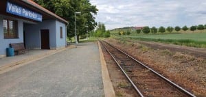 Train station Velke Pavlovice zastavka