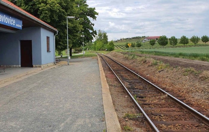 Train station Velke Pavlovice zastavka
