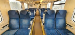 Sedadla ve voze RegioPanter 641