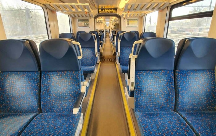 Sedadla ve voze RegioPanter 641