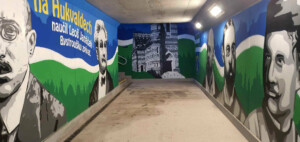 Malovaný podchod na nádraží v Bílovicích nad Svitavou