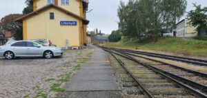 Cesta na nádraží v Litomyšli