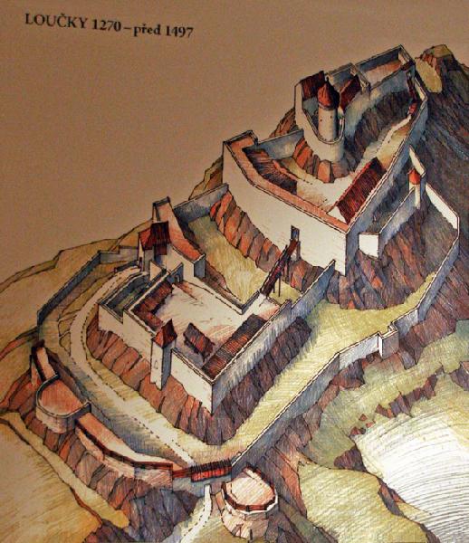 Nákres hradu Lúčka