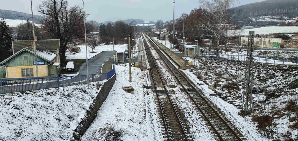 Zastávka Česká na trati Brno - Tišnov