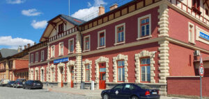 Cesta na nádraží ve Veselí nad Lužnicí