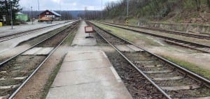 Přístup na vlak v Moravských Bránicích