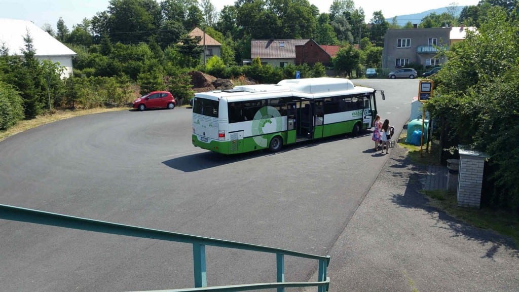 Autobus Pržno, žel. stanice