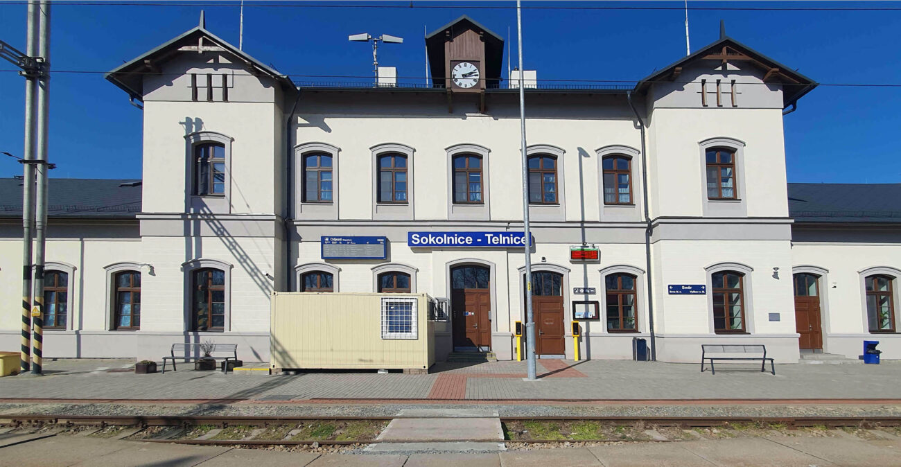 Železniční stanice Sokolnice-Telnice po rekonstrukci, která proběhla v roce 2024