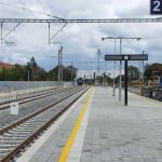 Vlaková stanice Střelice: nástupiště