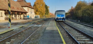 Vrbovce a nástupiště u 3. koleje