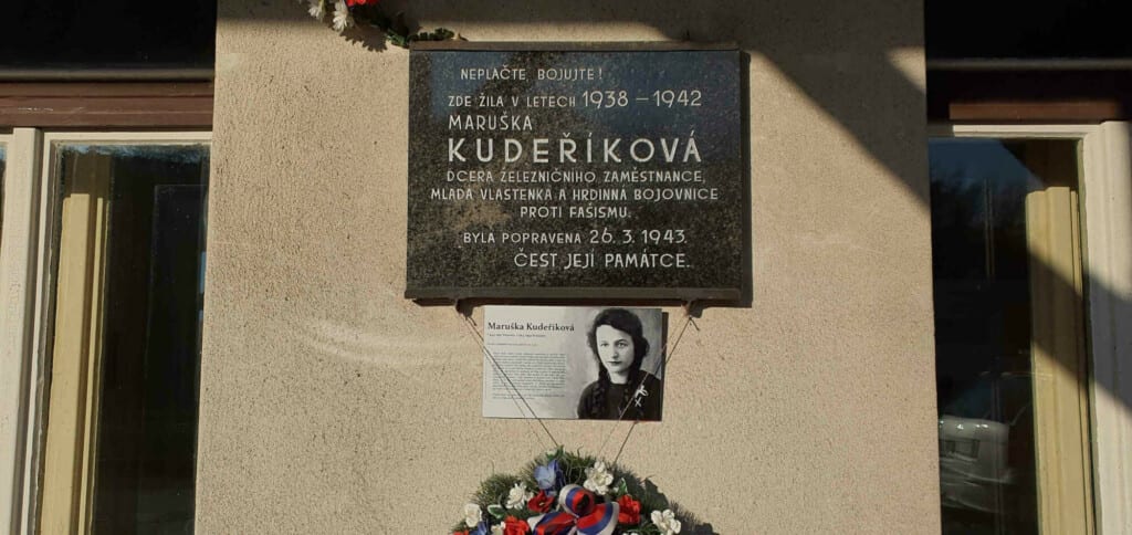 Pamětní deska Marie Kudeříkové