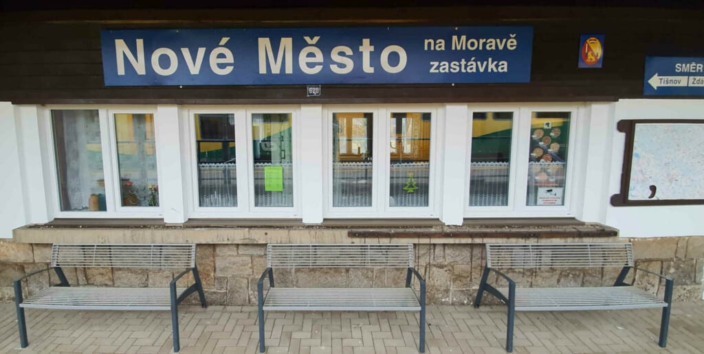 Vlaková zastávka v Novém Městě na Moravě