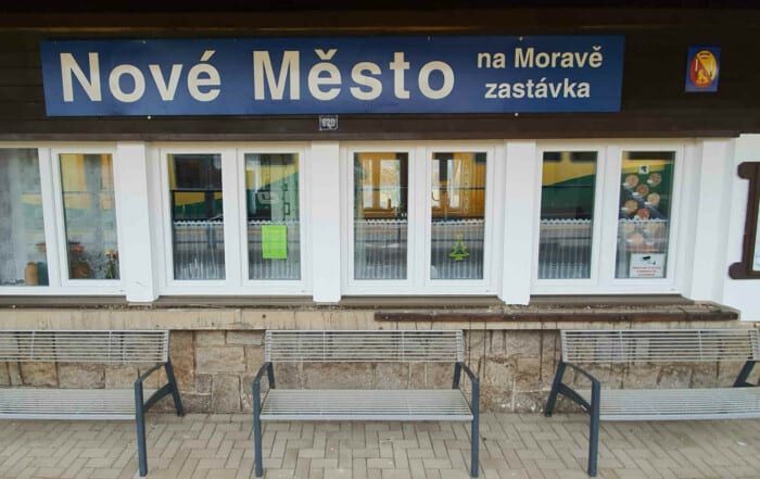 Vlaková zastávka v Novém Městě na Moravě