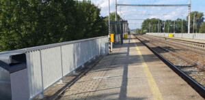 Nástupiště u koleje 1, směr Brno