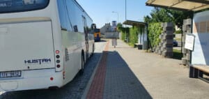 Autobus Rajhrad, železniční stanice