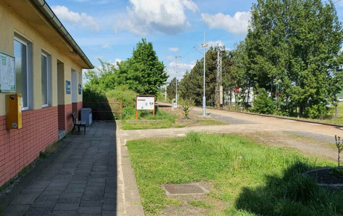 Staniční budova v Újezdě u Brna