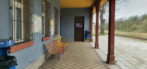 Veranda na nádraží v Lipově