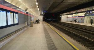 Vídeň hlavní nádraží, nástupiště 2