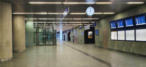 Zadní podchod pod vídeňským hlavním nádražím