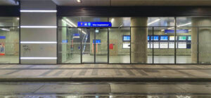 Zadní podchod pod vídeňským hlavním nádražím