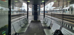 Čekárny na nástupištích ve Vídni