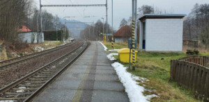 Letovice zastávka, nástupiště směr Letovice