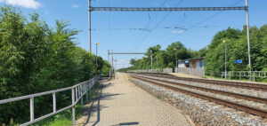 Rakvice: přístup na nástupiště směr Břeclav