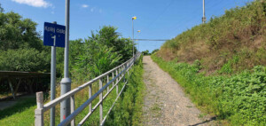 Rakvice: přístup na nástupiště směr Břeclav