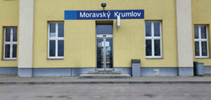 Cesta na nádraží v Moravském Krumlově