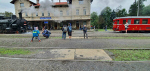 Přístup na nástupiště na nádraží v Lužné u Rakovníka