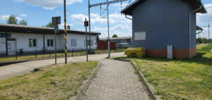 Zastávka Moravský Písek: Přístup na nástupiště u koleje 2 směr Břeclav