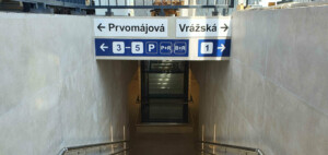 Podchod pod nádražím Praha-Radotín