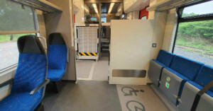 Místo pro vozíčkáře ve vlaku RegioPanter 640 204