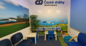 Nádraží Ostrava Svinov a čekárna ČD Lounge