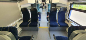 RegioJet sedadla vozu 954
