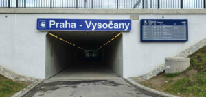 Podchod na nádraží v Praze Vysočanech