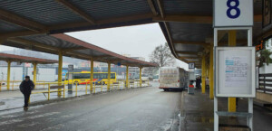 Autobusové nádraží v Rožnově