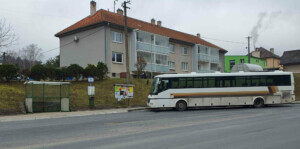 Autobusová zastávka Rožná, žel. stanice