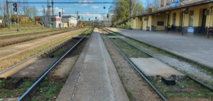 Příchod na vlak na nádraží Jihlava město