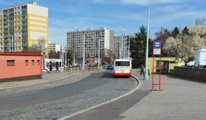 Zastávka MHD u nádraží Praha-Zličín