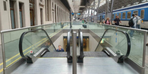 1st platform at the Prague main train station